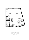 1 Bedroom Floor Plan